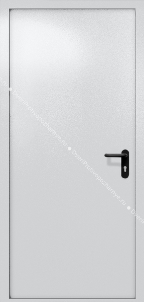 Однопольная глухая дверь ei-60 (цвет светло-серый RAL 7047)