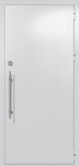 Однопольная глухая техническая дверь (цвет светло-серый RAL 7047)