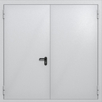 Распашные ворота ei-60 (цвет светло-серый RAL 7047)